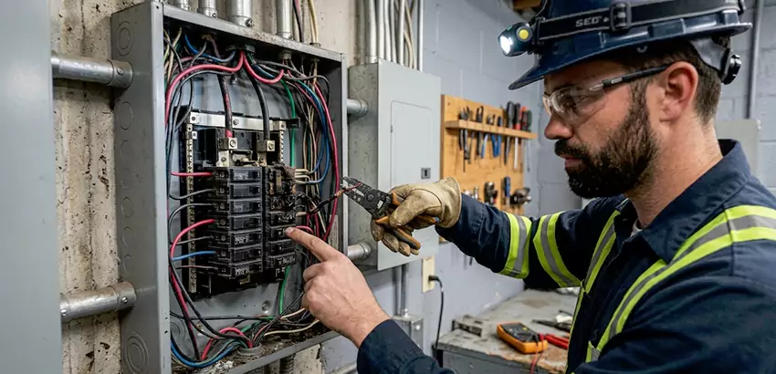 Breaker Box Short Circuit Repair in Deland